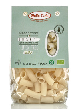 Makaron (ryżowy) maccheroni bezglutenowy BIO 250 g - DALLA COSTA