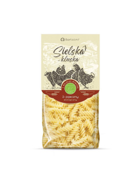 Makaron (semolinowy 2-jajeczny) świderki BIO 250 g - BARTOLINI (SIELSKA KLUSKA)