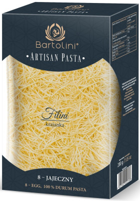 Makaron (semolinowy 8-jajeczny) krajanka średnia 200 g - BARTOLINI (ARTISAN PASTA)