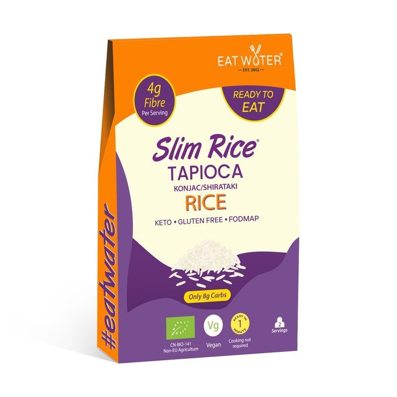Makaron (z tapioki i konjac) w kształcie ryżu bezglutenowy BIO 200 g - SLIM (EAT WATER)