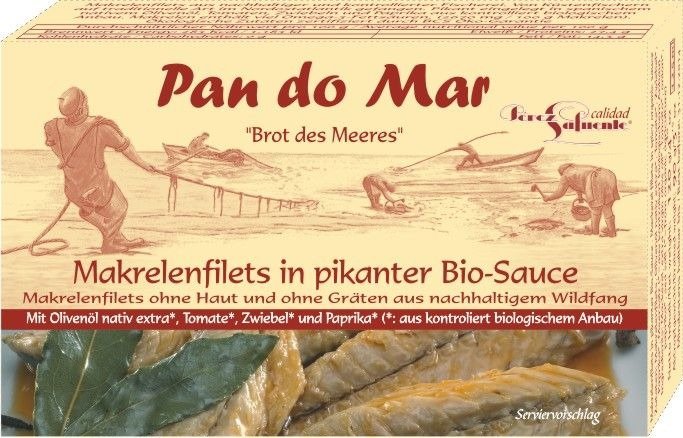 Makrela filety w BIO SOSIE PIKANTNYM 120 g (90 g) - PAN DO MAR