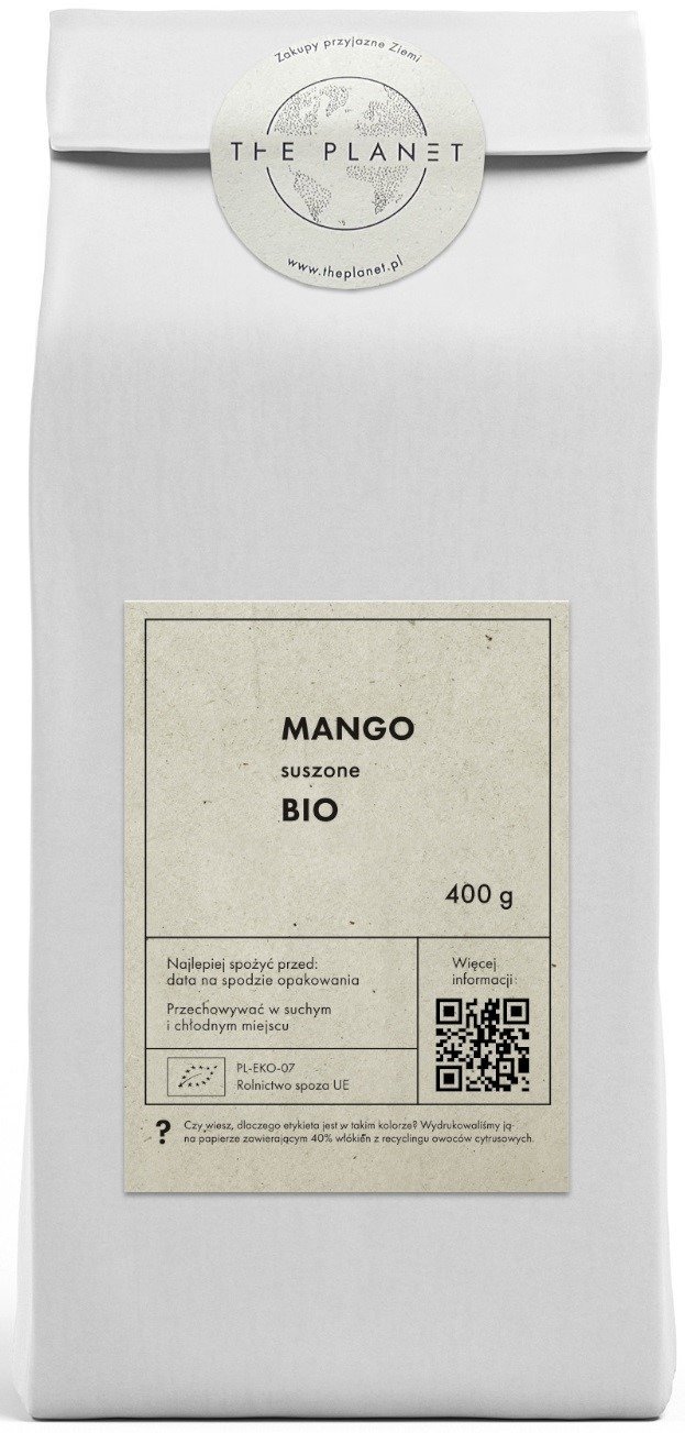 Mango suszone BIO 400 g - THE PLANET