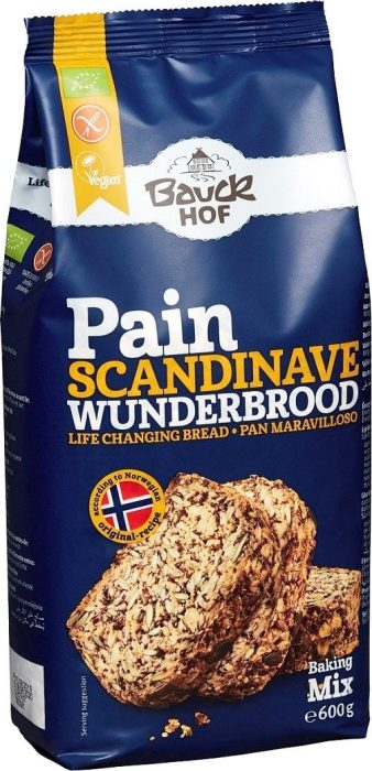 Mieszanka do wypieku chleba wieloziarnistego bezglutenowa (skandynawska) BIO 600 g - BAUCK MUHLE (BAUCK HOF)