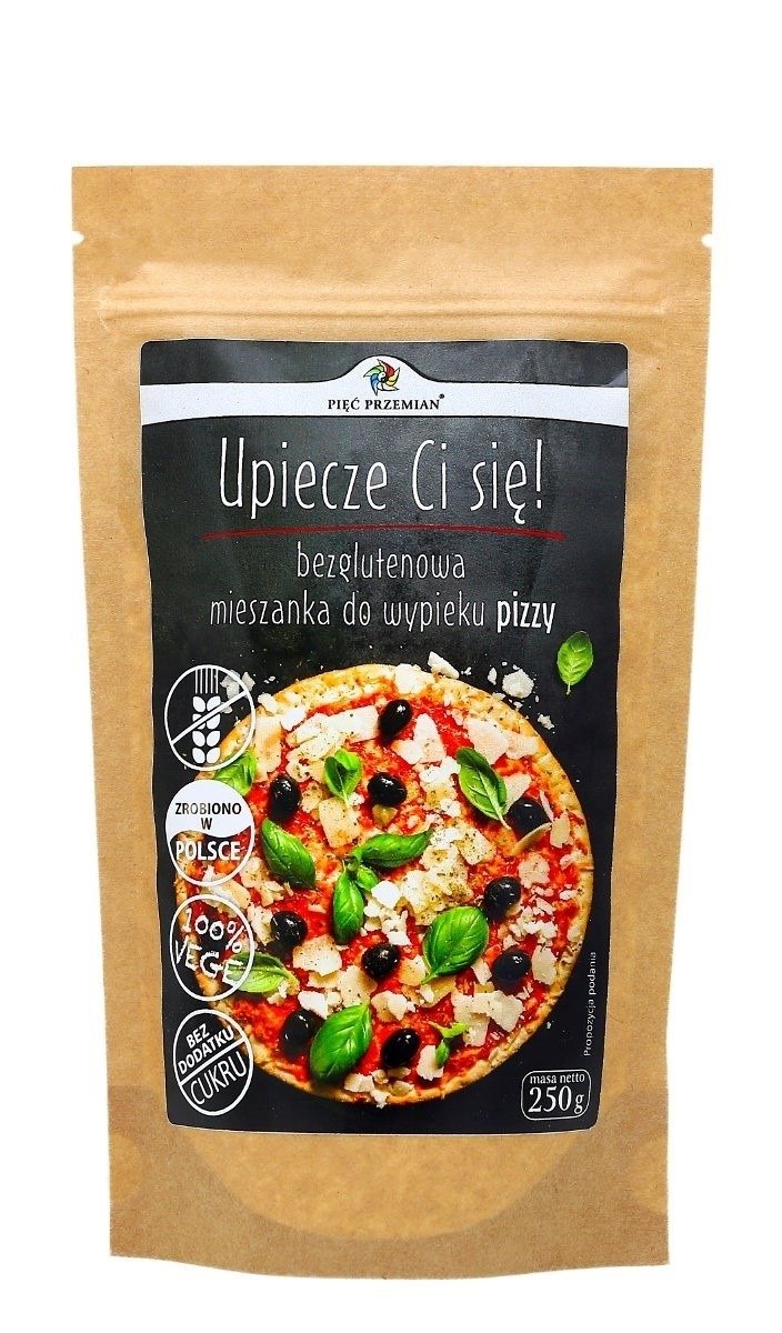 Mieszanka do wypieku pizzy bez dodatku cukrów bezglutenowa 250 g - PIĘĆ PRZEMIAN