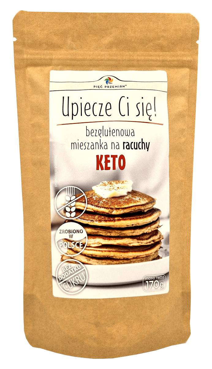 Mieszanka do wypieku racuchów bezglutenowa keto 170 g - PIĘĆ PRZEMIAN
