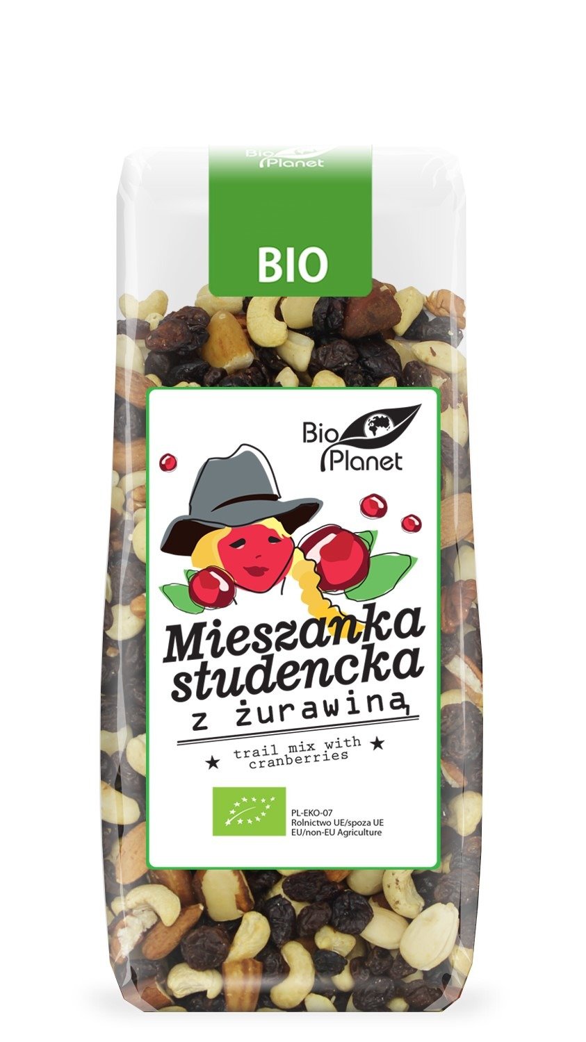 Mieszanka studencka z żurawiną BIO 150 g - BIO PLANET