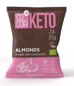 Migdały w czekoladzie keto z olejem mct bez dodatku cukrów bezglutenowe BIO 70 g - COCOA