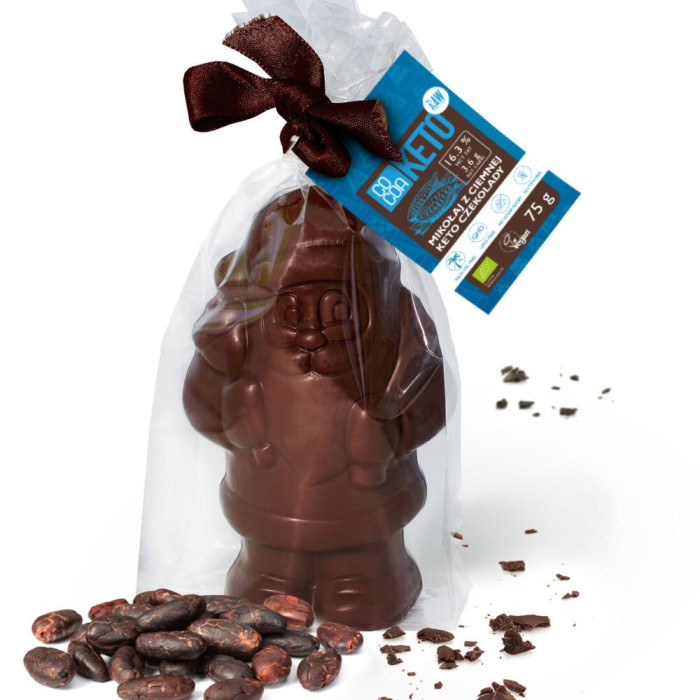 Mikołaj z ciemnej czekolady keto BIO 75 g - COCOA (PRODUKT SEZONOWY)