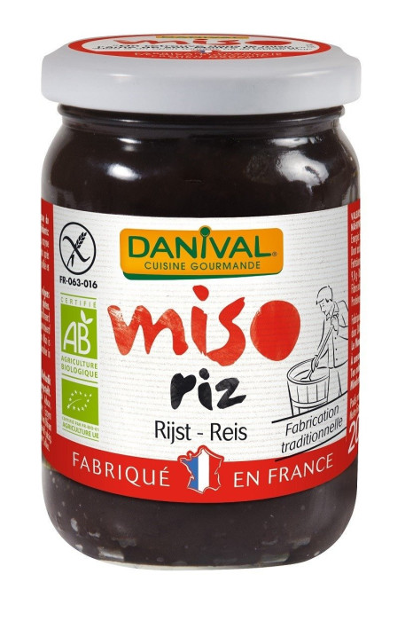 Miso rice (pasta z soi i ryżu) bezglutenowe BIO 200 g - DANIVAL