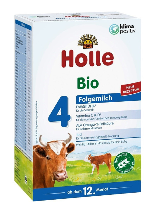 Mleko krowie 4 od 1 roku życia BIO 600 g - HOLLE