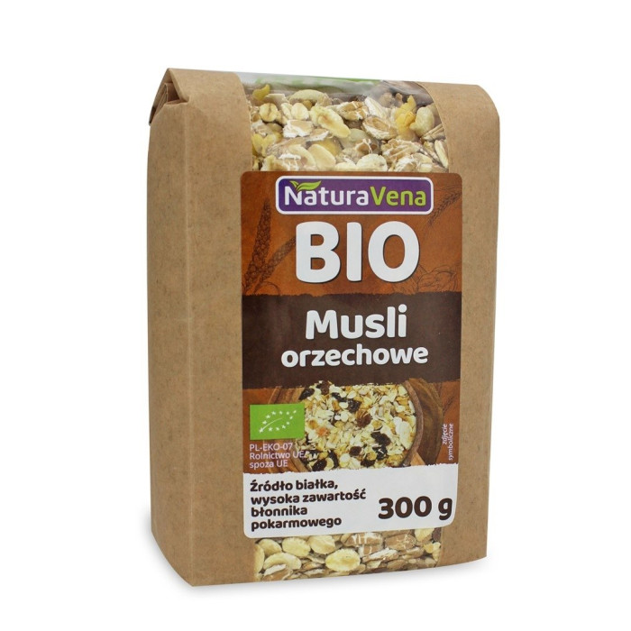 Musli orzechowe BIO 300 g - NATURAVENA