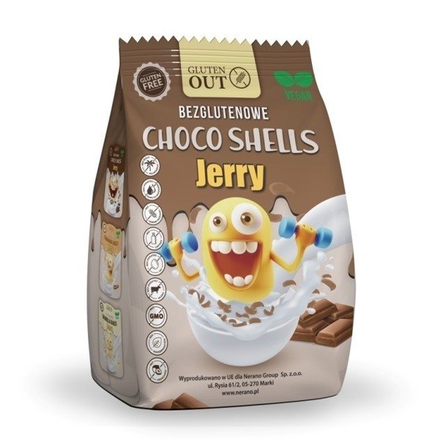 Muszelki zbożowe kakaowe bezglutenowe 375 g - JERRY GLUTEN OUT