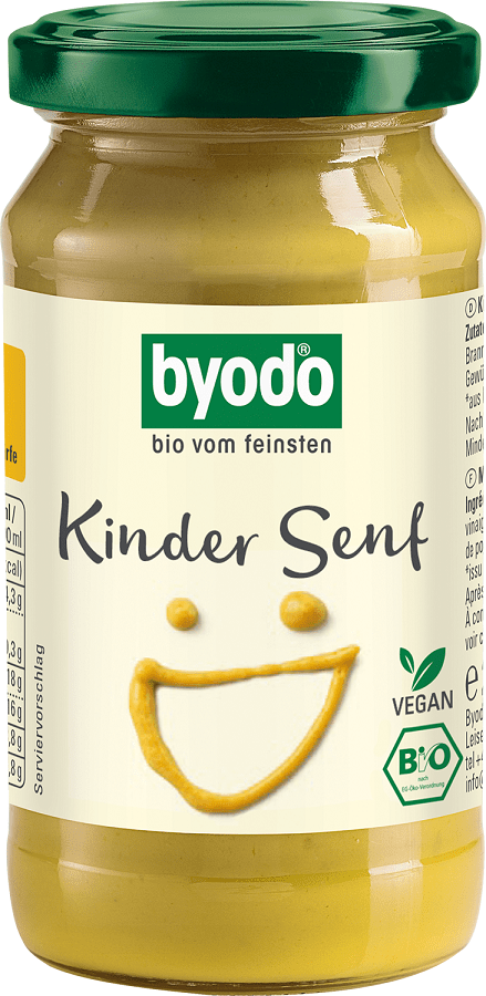 Musztarda dla dzieci bezglutenowa BIO 200 ml - BYODO