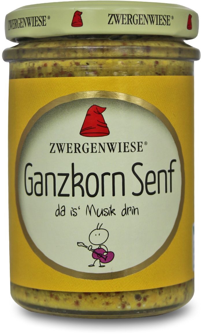 Musztarda francuska bezglutenowa BIO 160 ml - ZWERGENWIESE