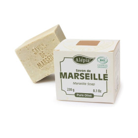 Mydło marsylskie w kostce oliwkowe eco 200 g - ALEPIA