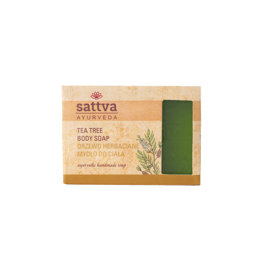 Mydło w kostce do ciała drzewo herbaciane 125 g - SATTVA (AYURVEDA)