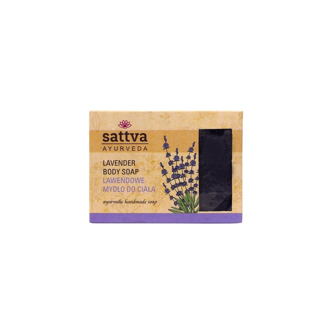Mydło w kostce do ciała lawenda 125 g - SATTVA (AYURVEDA)