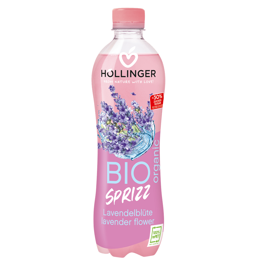 Napój gazowany lawendowy BIO 500 ml - HOLLINGER