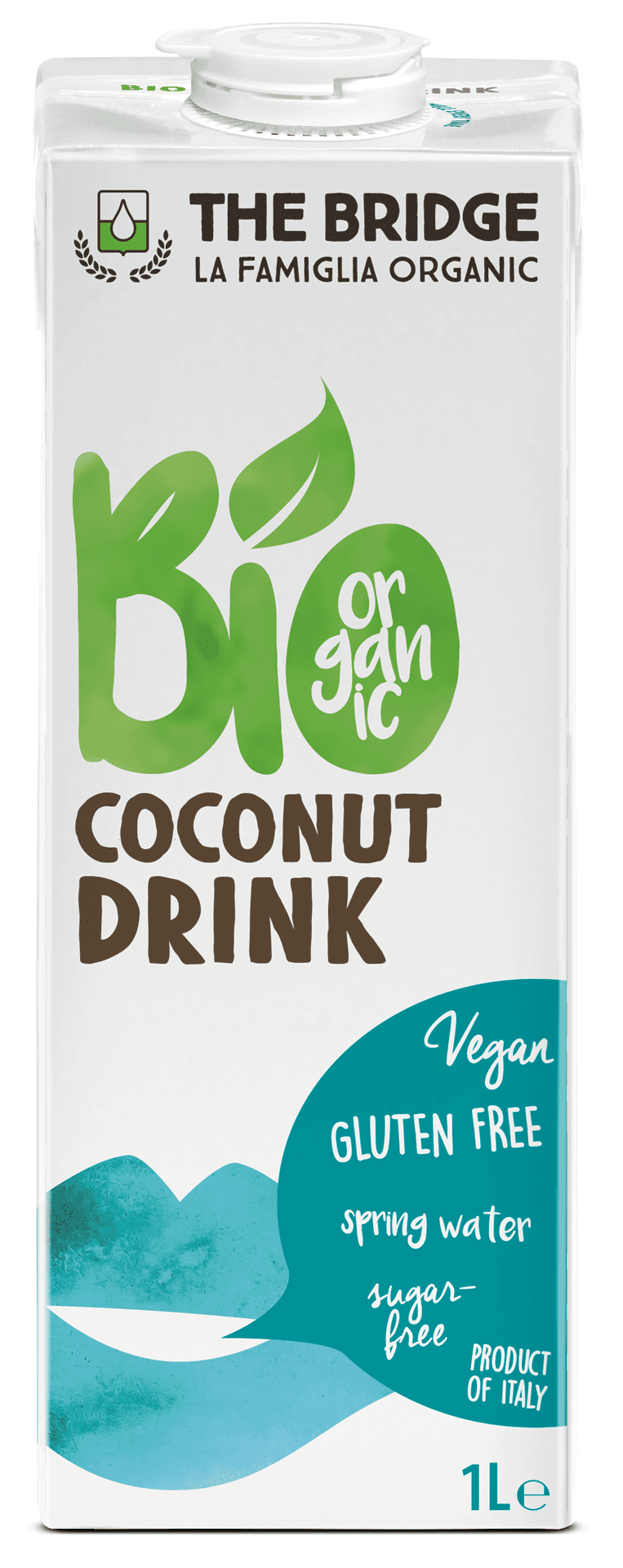 Napój kokosowy bez dodatku cukrów bezglutenowy BIO 1 L - THE BRIDGE