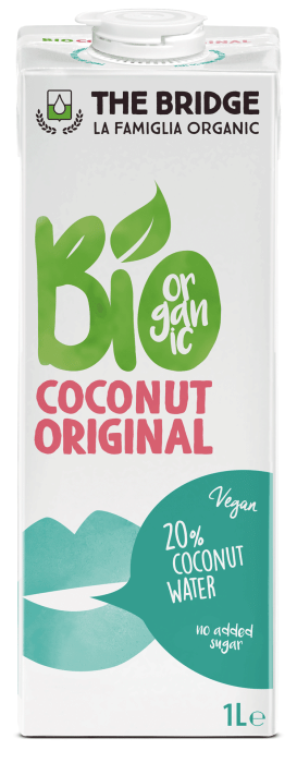 Napój kokosowy original bez dodatku cukrów bezglutenowy BIO 1 L - THE BRIDGE