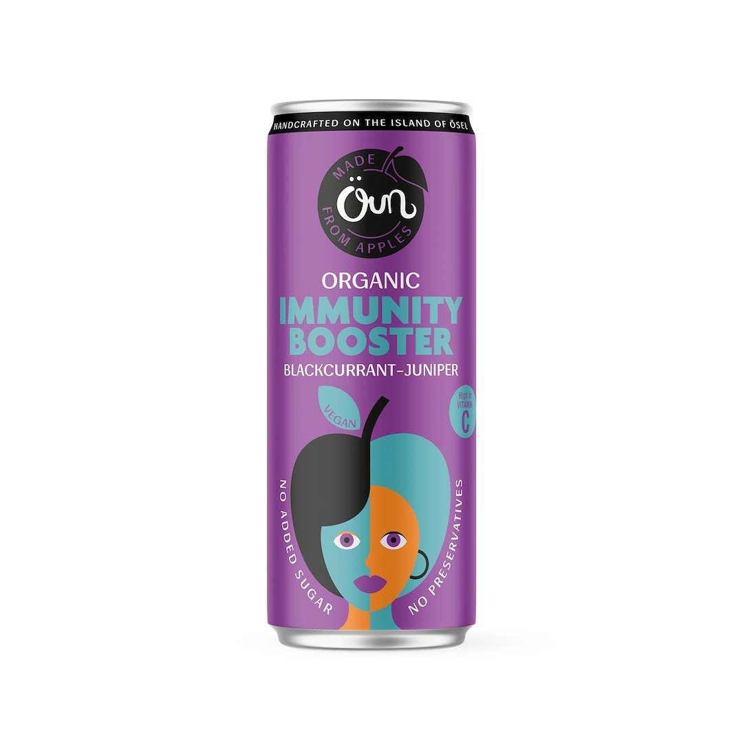 Napój na odporność czarna porzeczka - jałowiec bez dodatku cukrów BIO 250 ml -  OUN