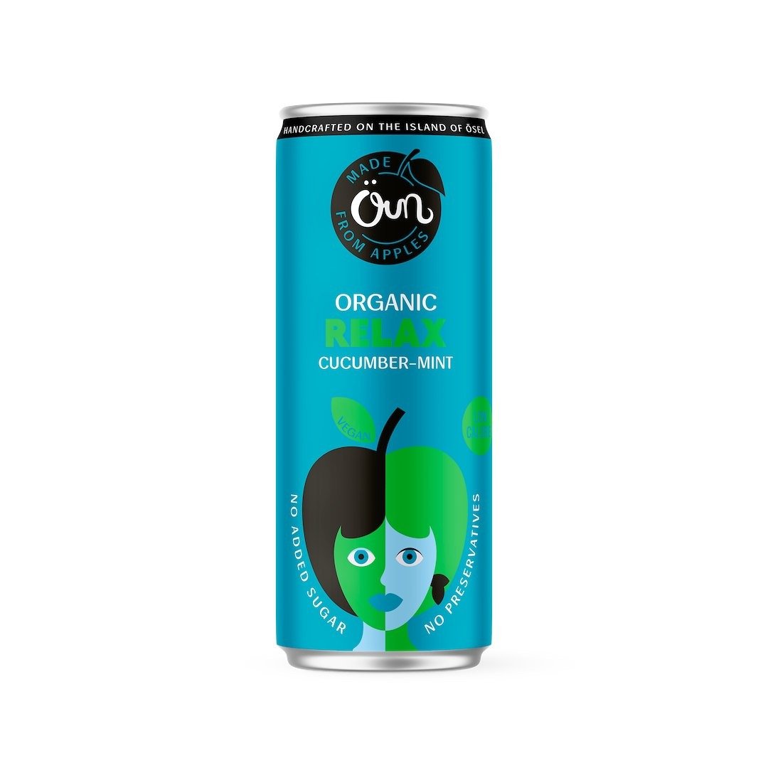 Napój na relaks ogórek - mięta bez dodatku cukrów BIO 250 ml -  OUN