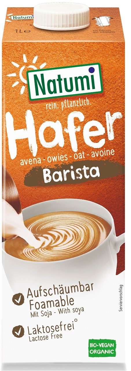 Napój owsiano - sojowy barista bez dodatku cukrów BIO 1 L - NATUMI