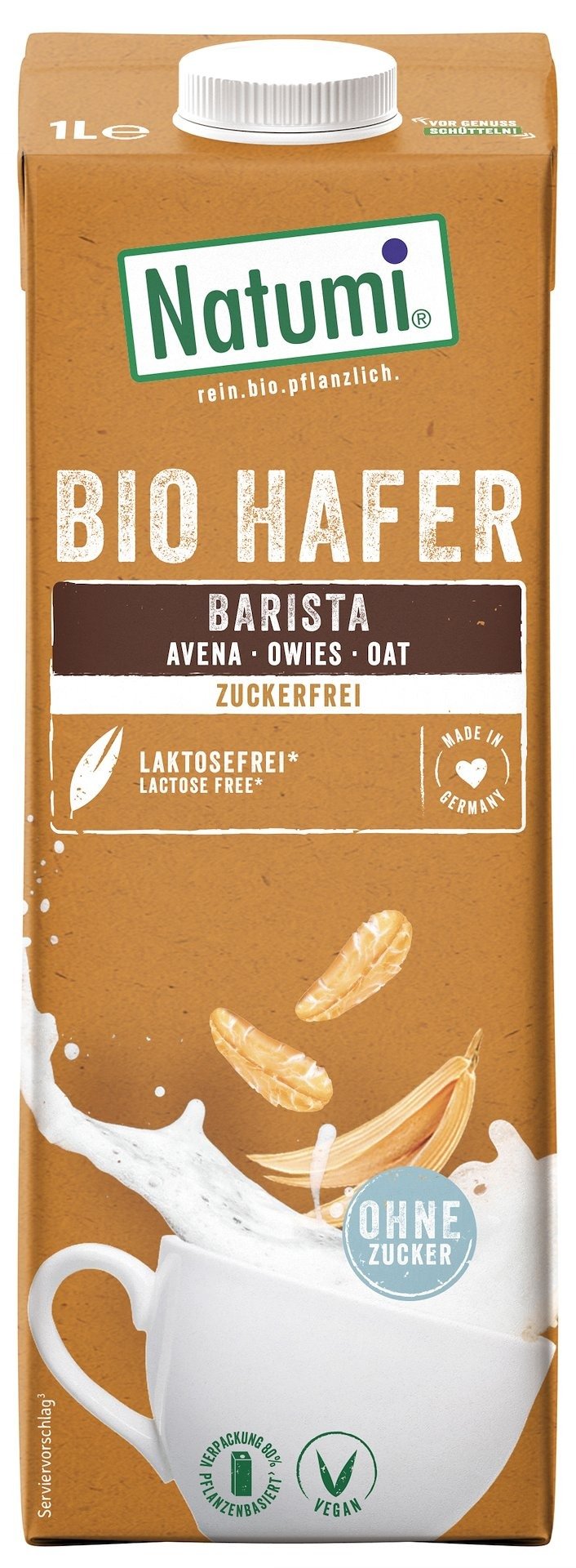 Napój owsiany barista bez cukru BIO 1 L - NATUMI