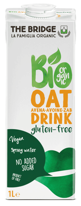 Napój owsiany bez dodatku cukrów bezglutenowy BIO 1 L - THE BRIDGE