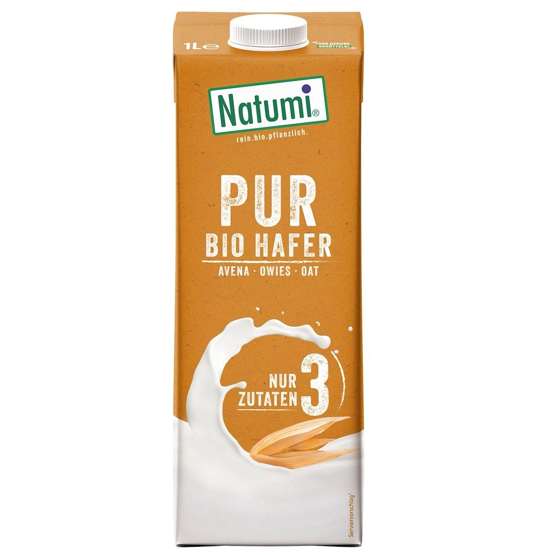 Napój owsiany pure bez dodatku cukrów BIO 1 L - NATUMI