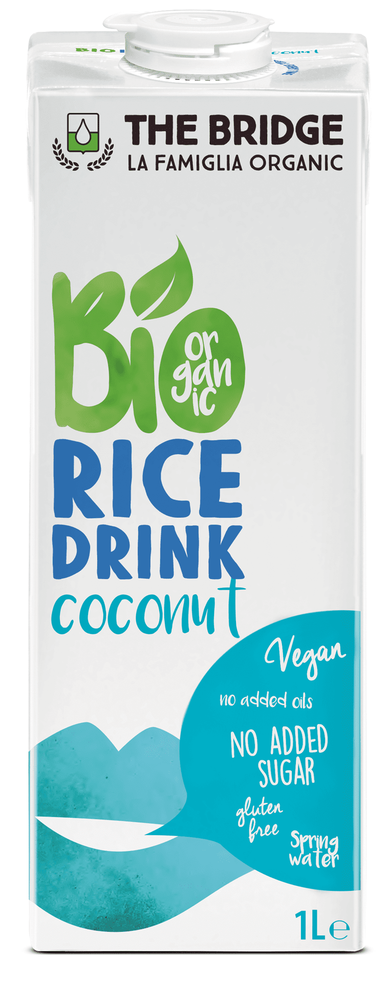 Napój ryżowo - kokosowy bez dodatku cukrów bezglutenowy BIO 1 L - THE BRIDGE