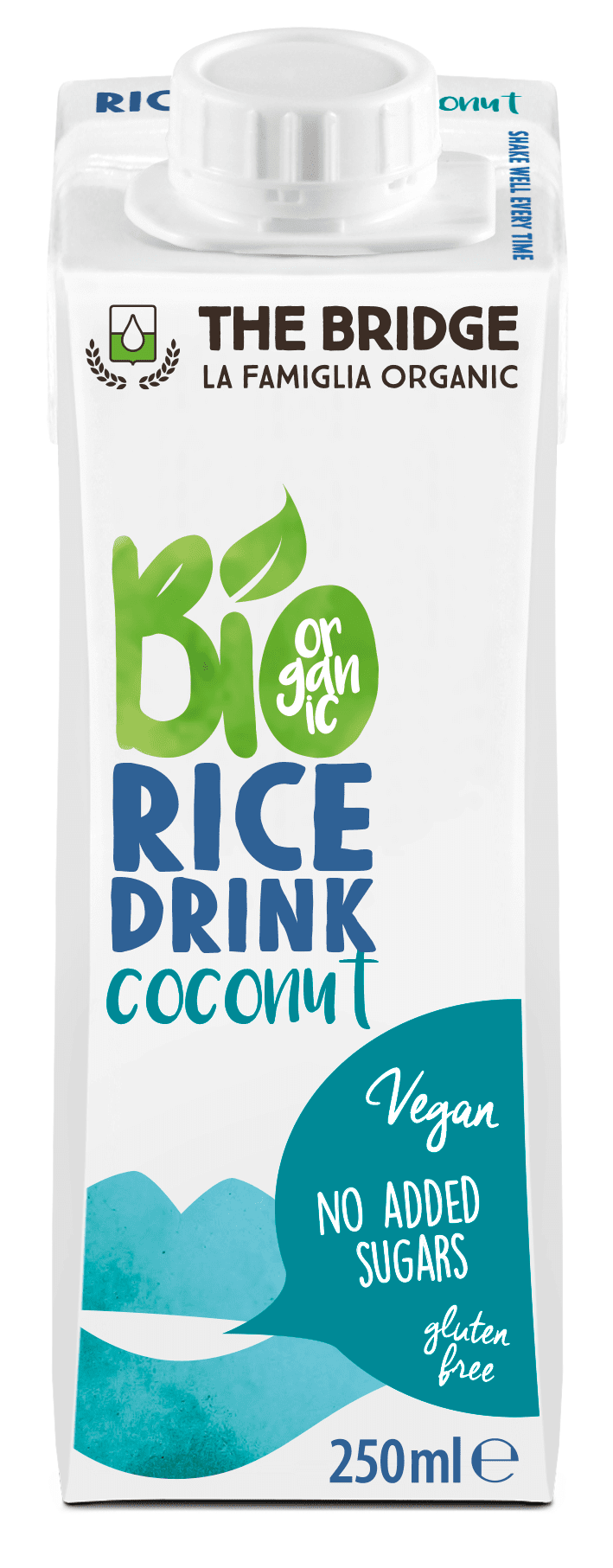 Napój ryżowo - kokosowy bez dodatku cukrów bezglutenowy BIO 250 ml - THE BRIDGE