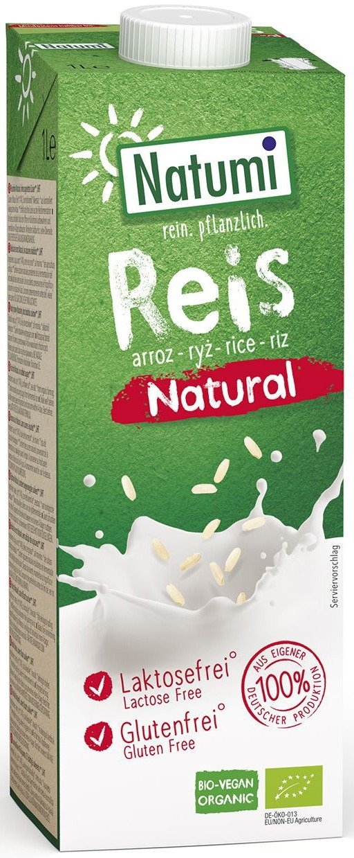 Napój ryżowy bez dodatku cukrów bezglutenowy BIO 1 L - NATUMI