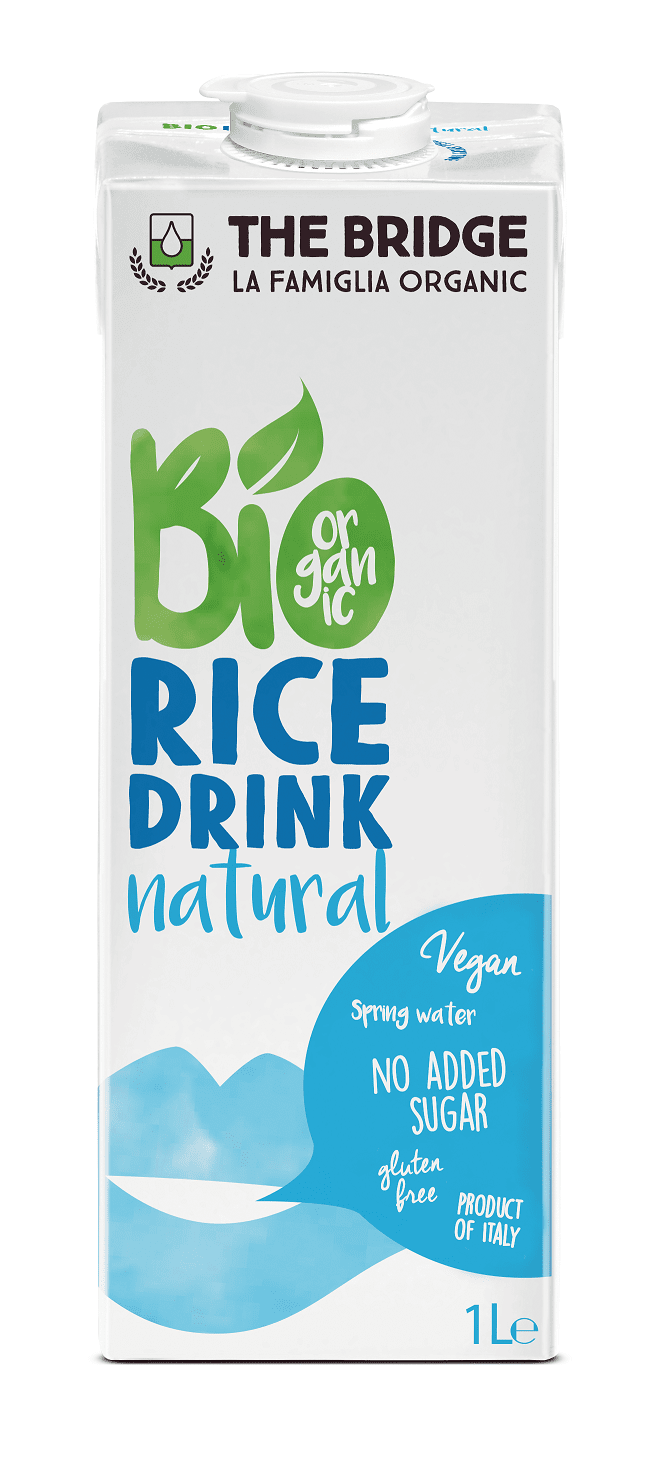 Napój ryżowy bez dodatku cukrów bezglutenowy BIO 1 L - THE BRIDGE
