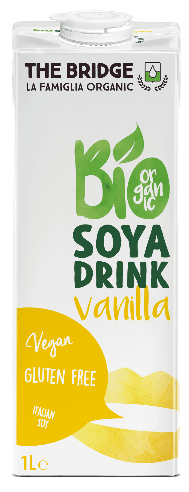Napój sojowy o smaku waniliowym bezglutenowy BIO 1 L - THE BRIDGE