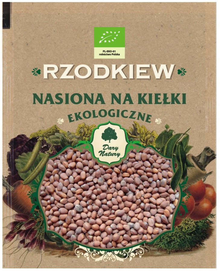 Nasiona rzodkiewki BIO NA KIEŁKI 30 g - DARY NATURY