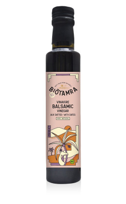 Ocet balsamiczny daktylowy bez dodatku cukrów BIO 250 ml - BIOTAMRA