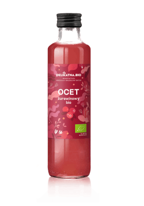 Ocet żurawinowy BIO 250 ml - DELIKATNA
