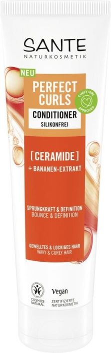 Odżywka do włosów falowanych i kręconych z ceramidami i ekstraktem z banana eco 150 ml - SANTE