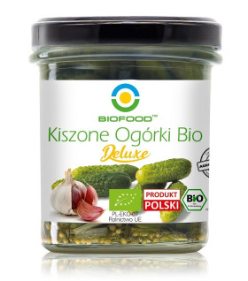 Ogórki kiszone deluxe BIO 320 g (230 g) - BIOFOOD