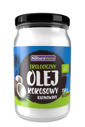 Olej kokosowy bezwonny BIO 830 ml - NATURAVENA
