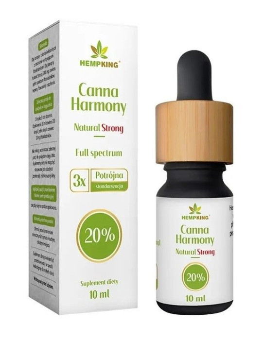 Olej konopny 20 % (2000 mg fitoskładników) 10 ml - HEMPKING