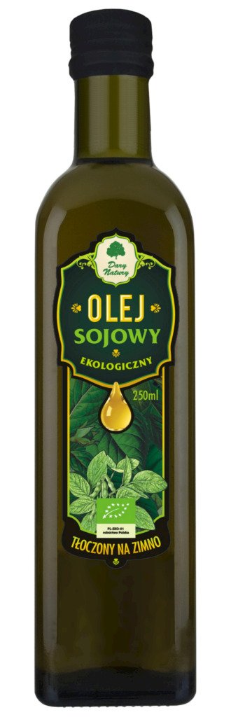 Olej sojowy tłoczony na zimno BIO 250 ml - DARY NATURY
