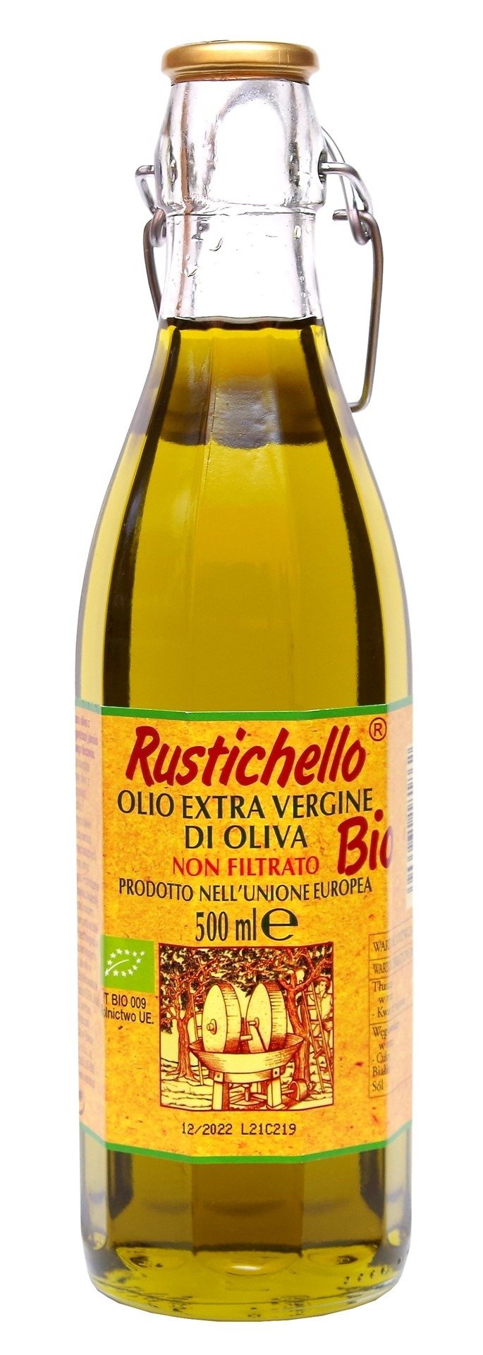Oliwa z oliwek extra virgin niefiltrowana BIO 500 ml - RUSTICHELLO