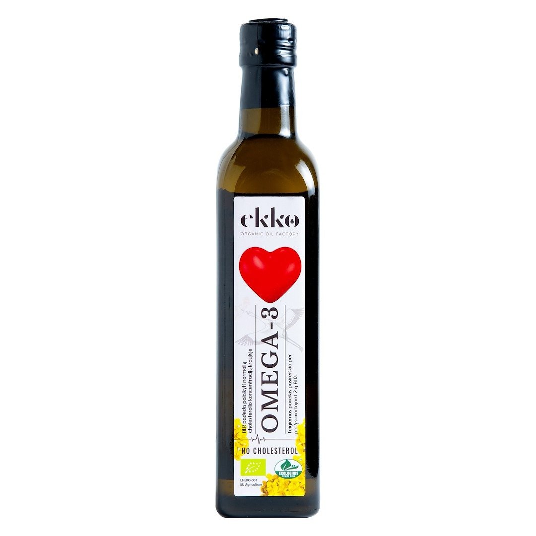 Omega-3 - mieszanka z olejem lnianym BIO 500 ml - EKKO