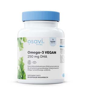 Omega-3 vegan bezglutenowa 60 kapsułek - OSAVI