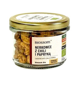 Orzechy nerkowca z chili i papryką bezglutenowe BIO 120 g - BIOSSOM