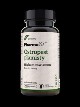 Ostropest plamisty (330 mg) bezglutenowy 90 kapsułek - PHARMOVIT (CLASSIC)