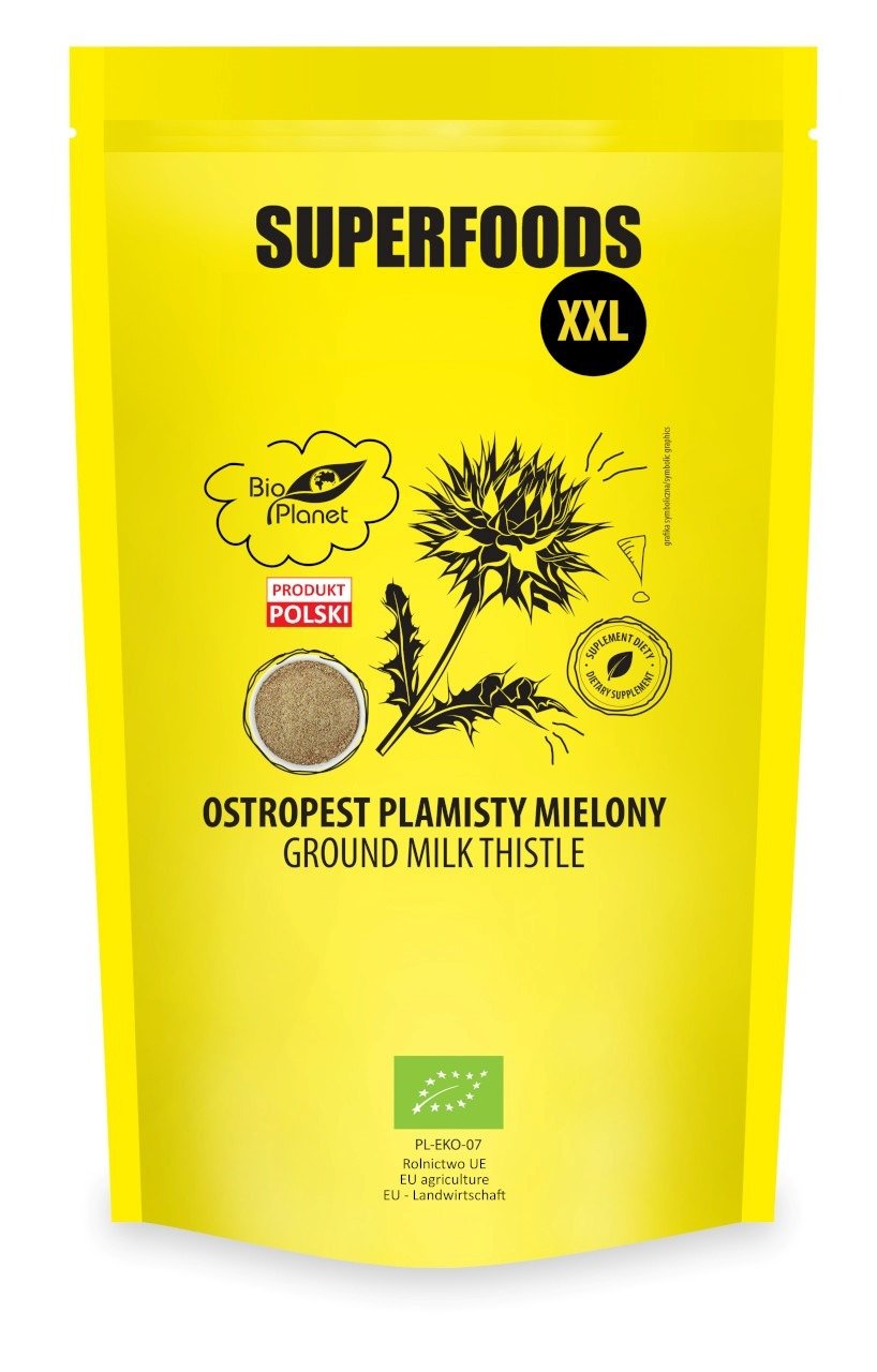 Ostropest plamisty mielony BIO 600 g - BIO PLANET SUPERFOODS
