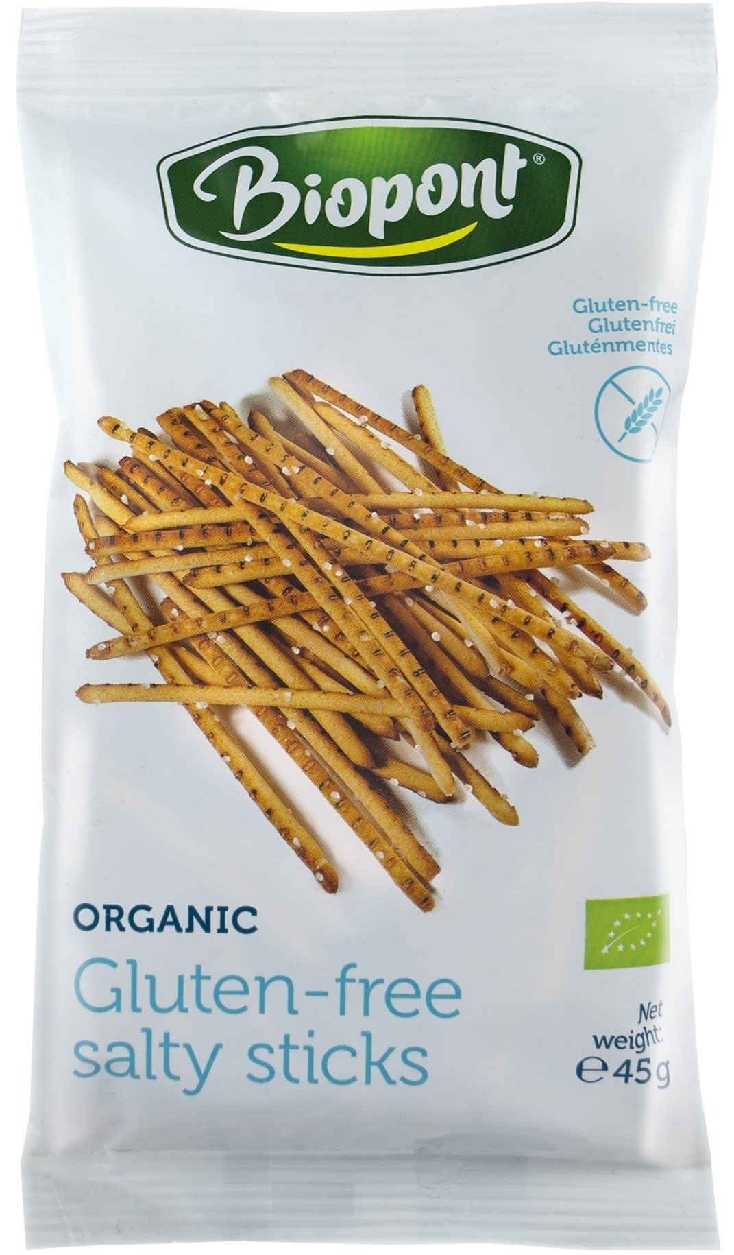 Paluszki solone bezglutenowe BIO 45 g - BIOPONT